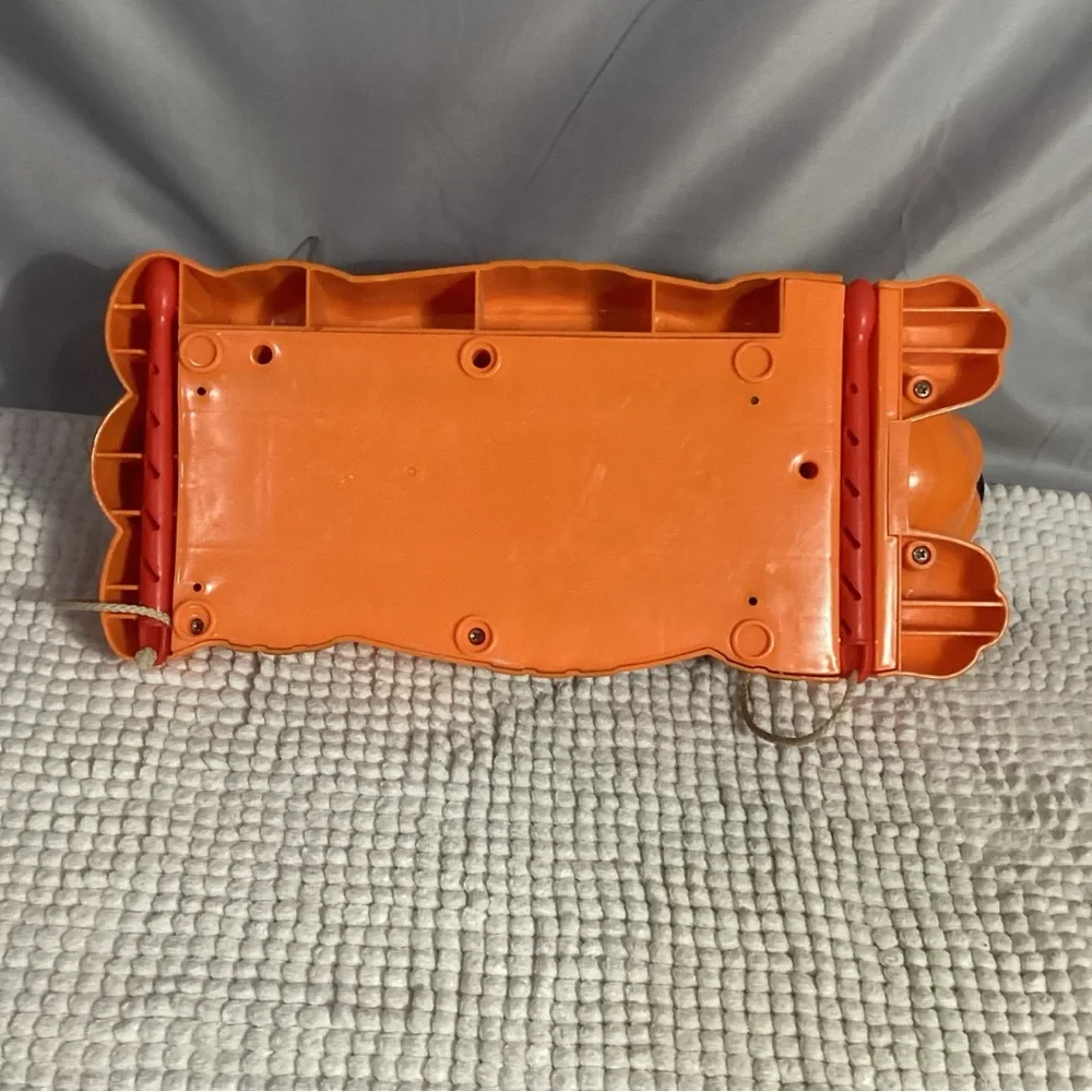 Little Tikes Orange Tiger Xylophone Piano Toy with Attached Red Sticks VGUC